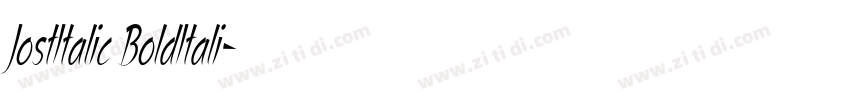 JostItalic BoldItali字体转换